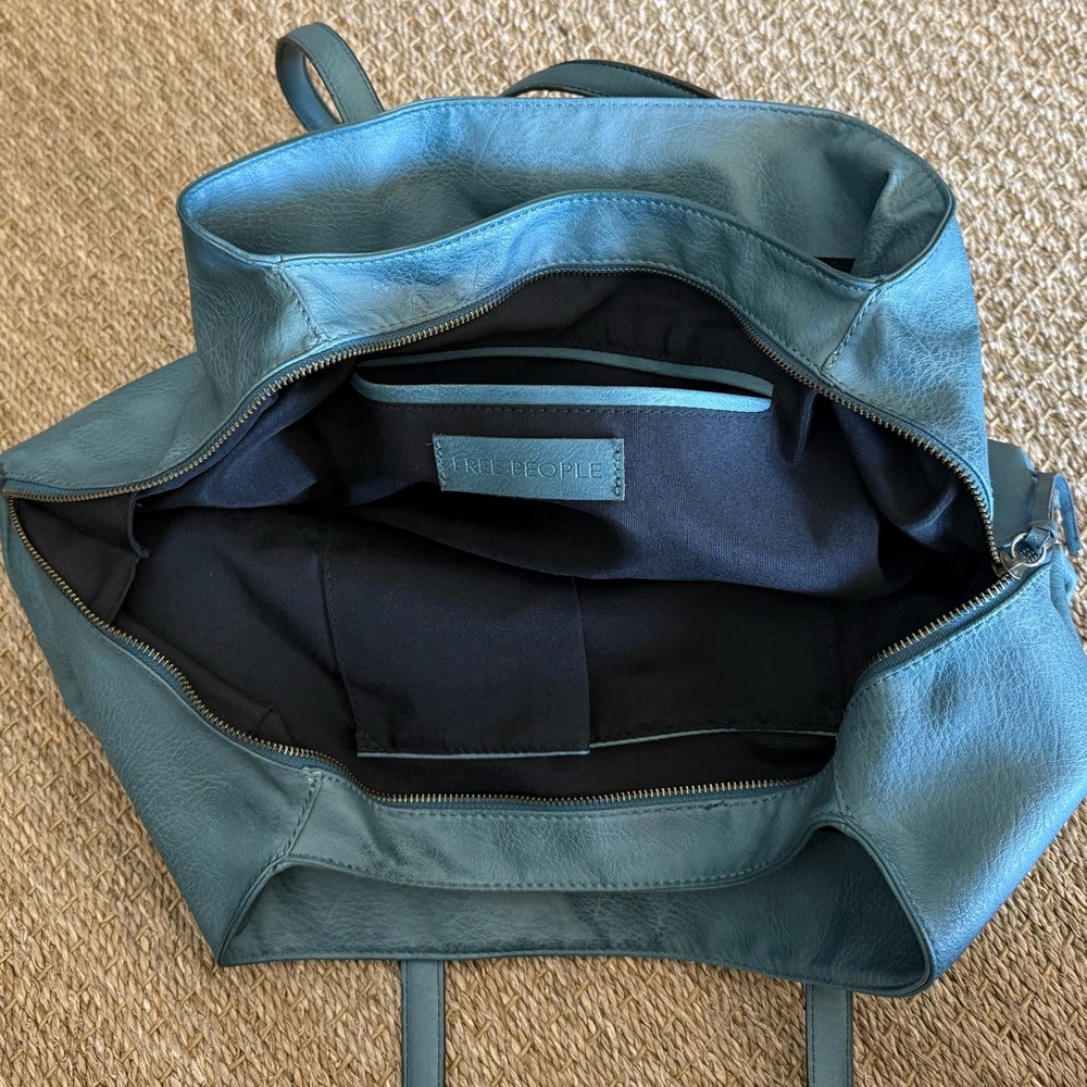 Free People Teal Tote Bag